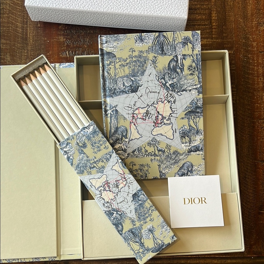 Dior Exclusive Office Set; with pencils and notebook.